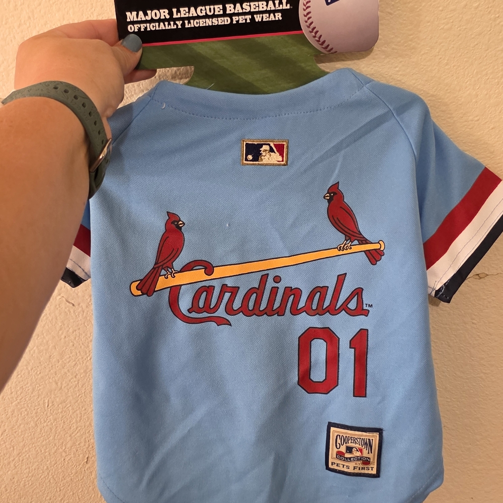 Pets First Cardinals Light Blue Pet Jersey